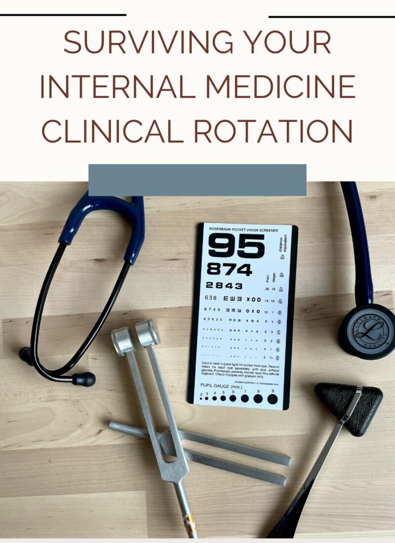 Guide to Surviving your Internal Medicine Clinical Rotation in PA School